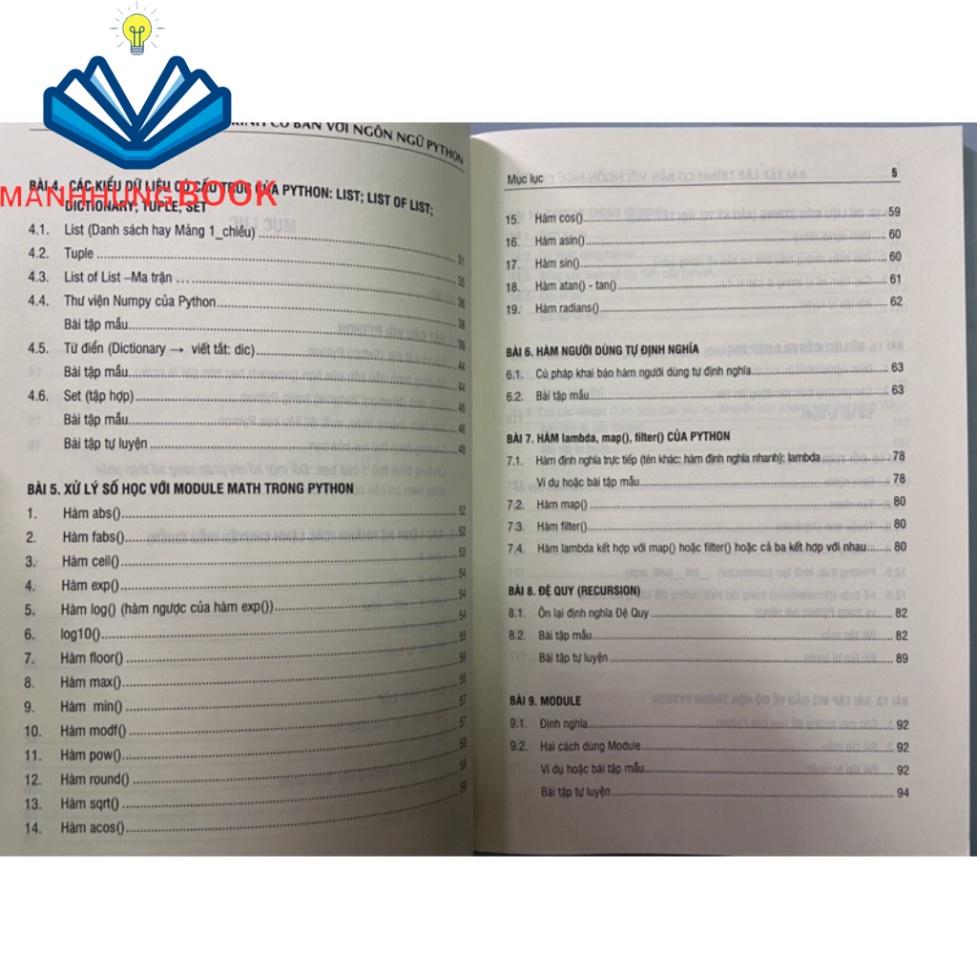 Sách - Bài tập lập trình cơ bản với ngôn ngữ Python