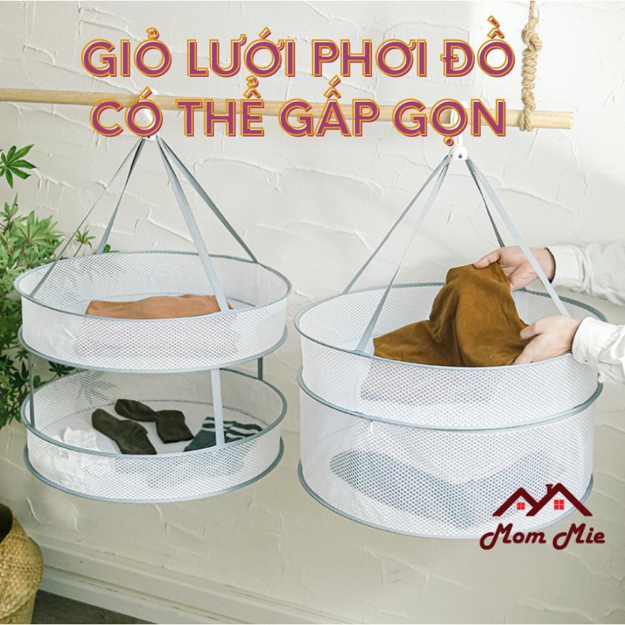 Giỏ lưới phơi đồ có thể gấp gọn tiện dụng - M137