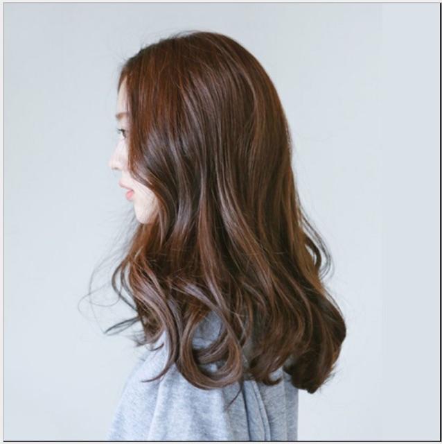 Tóc giả nữ nguyên đầu xoăn hai mái cao cấp có da đầu - TG1070