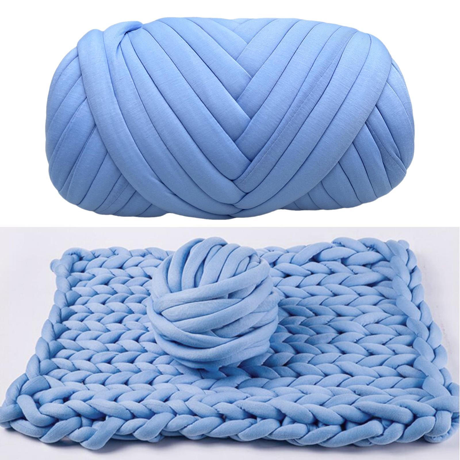 2x Knitting Yarns Handmade Blanket Pillow DIY Craft