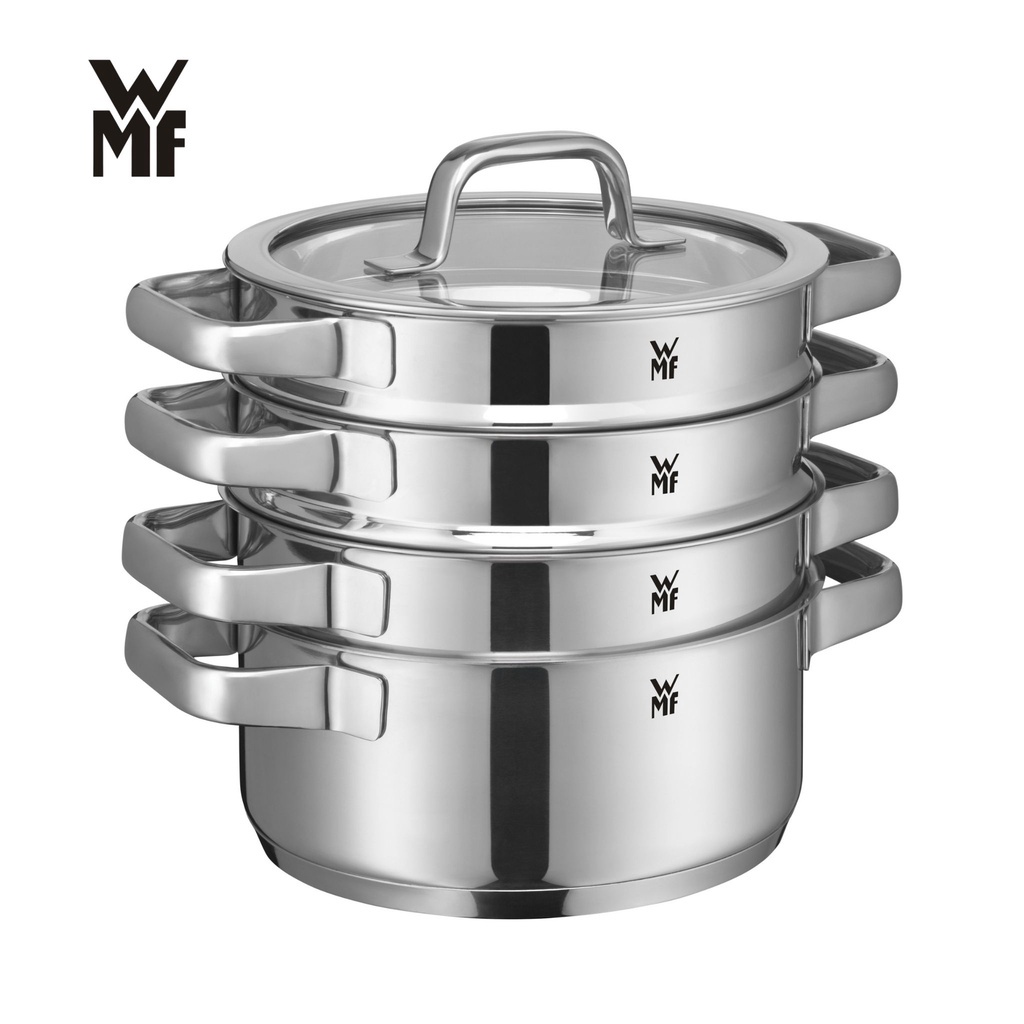 Bộ Nồi WMF Compact Cuisine 4 Món Chất Liệu Thép Cromargan Không Gỉ, Có Thể Xếp Chồng Lên Nhau - 0798046380