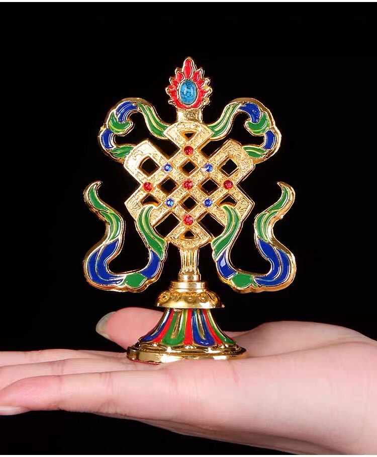 Bộ Thờ 8 cát tường cao 9cm- sơn vàng KH18685