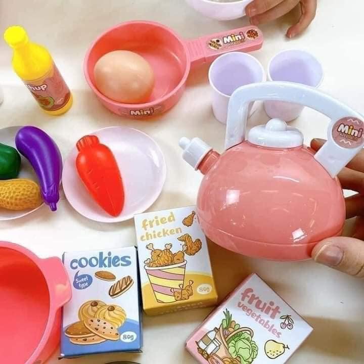 Đồ Chơi Trẻ Em, Đồ Chơi Nấu Ăn 36 Chi Tiết, Đồ Chơi Cho Bé Gái Bé Trai Thoả Sức Sáng Tạo