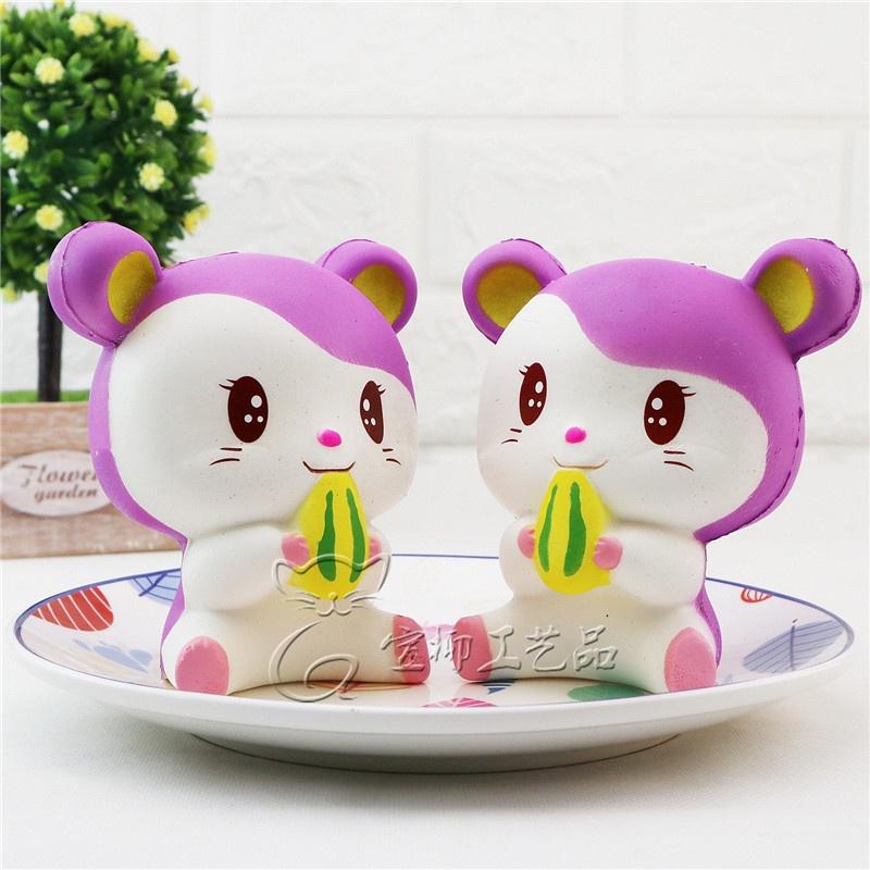 Squishy Lớn JUMBO chuột sóc ôm hạt dẻ Đồ Chơi Xốp Giảm Stress Hình mềm mịn dễ Thương đàn hồi Cho Bé