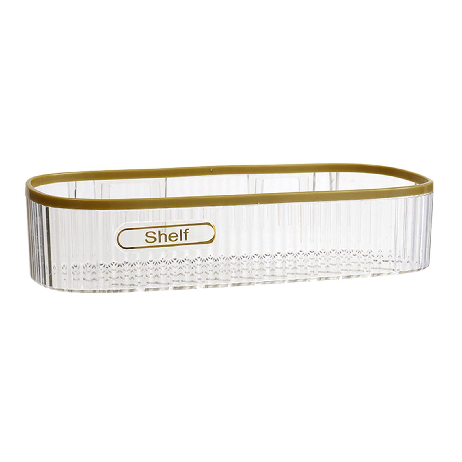 Wall Mount Shower Caddy Basket Shelf Cosmetic Organizer Floating Shelf for