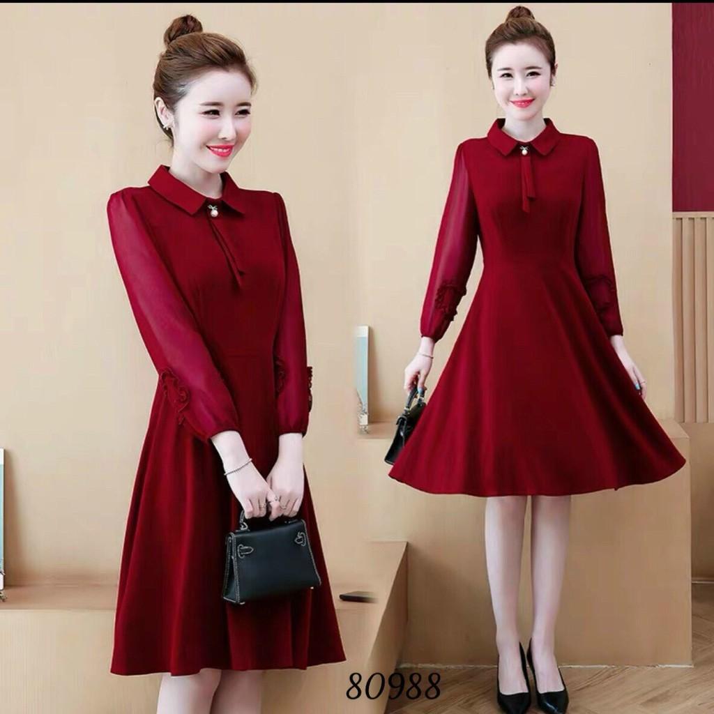 ĐẦM VOAN UMI ĐÍNH NGỌC CỰC SANG DÀNH CHO CÁC QUÝ CÔ KME FASHION