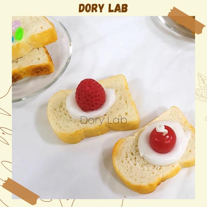 Nến Thơm Bánh Sandwich Trái Cây Nhiều Màu Sắc, Phụ Kiện Decor - Dory Lab