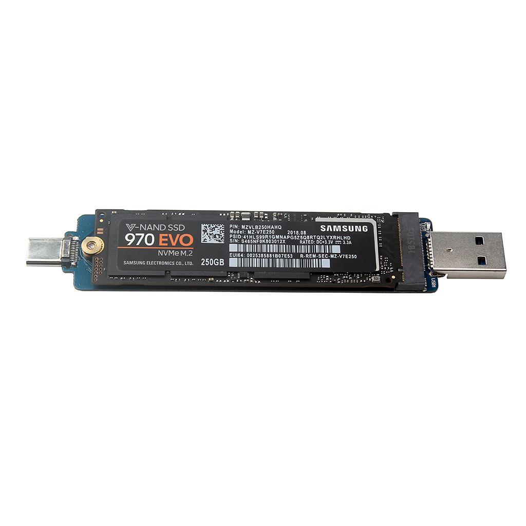 M.2     Enclosure to USB3.1 Type-A/C  10Gbps M.2
