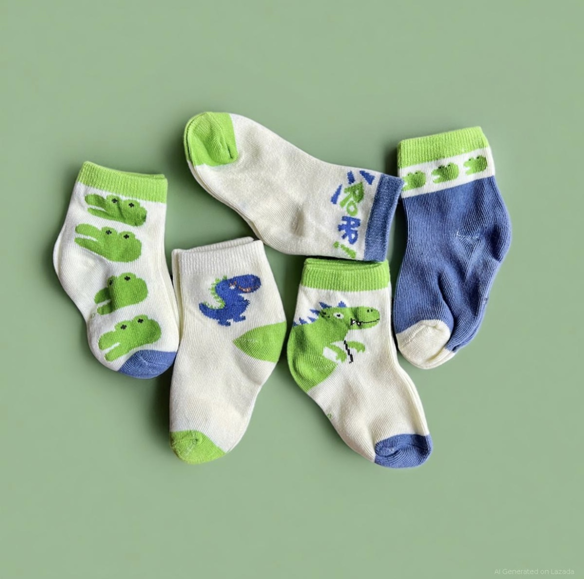 SET 5 ĐÔI TẤT VỚ XANH 14 DỄ THƯƠNG TỪ 1-12 TUỔI DÀNH CHO BÉ TRAI BÉ GÁI