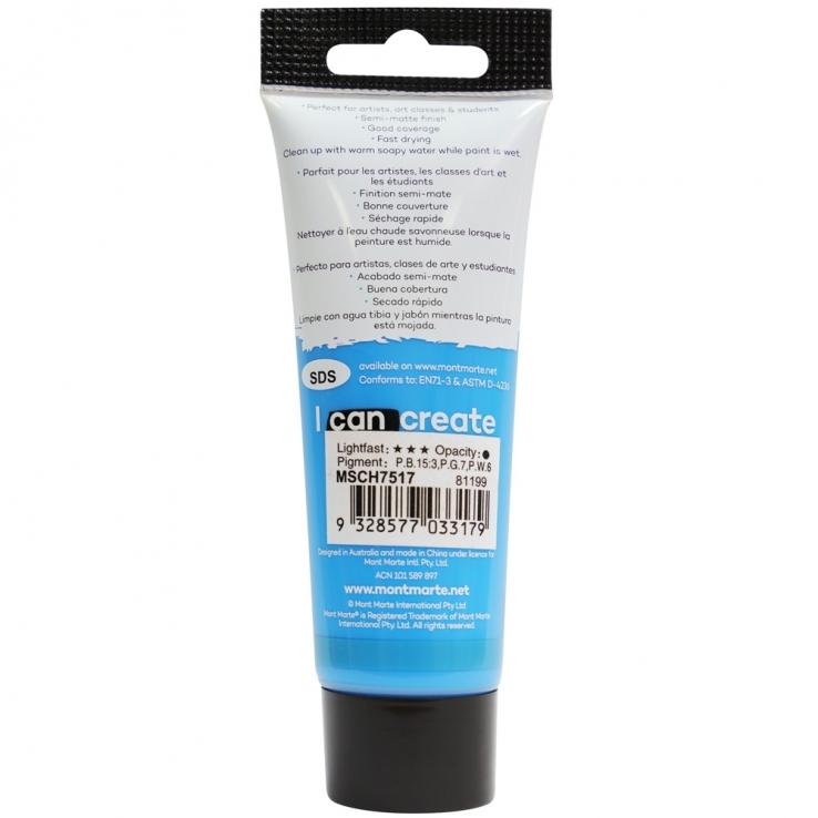 Màu Acrylic Mont Marte 75 ML MSCH7517 - Màu Cerulean Blue