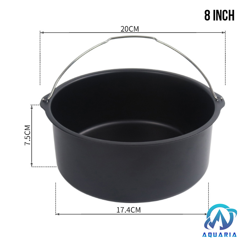 Khuôn Làm Bánh Khuôn Tròn Chống Dính Đế Liền Có Quai Xách Làm Bánh Bông Lan