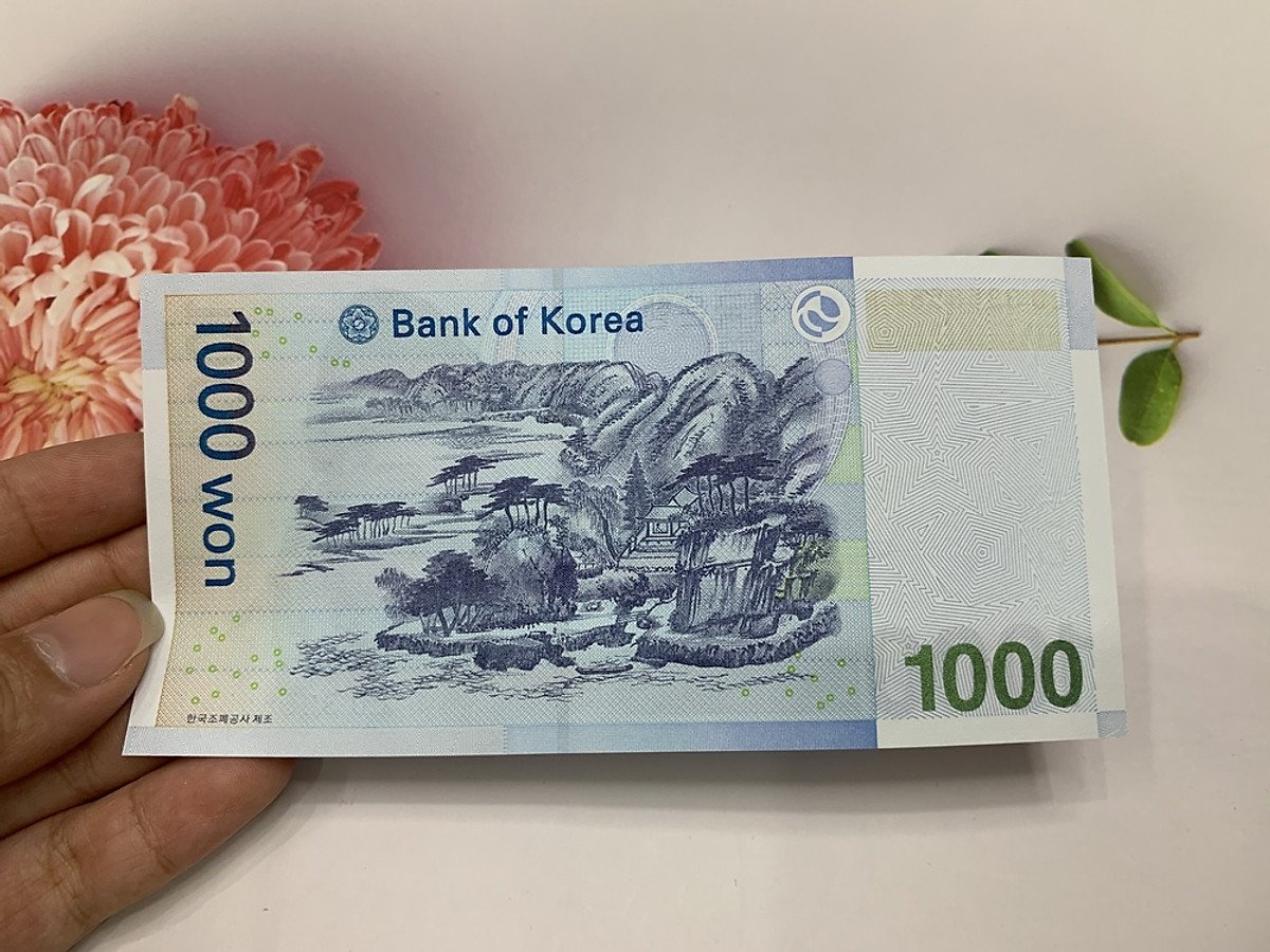 Đại Hàn Dân Quốc 1000 won mới cứng sưu tầm, tặng kèm phơi bảo quản