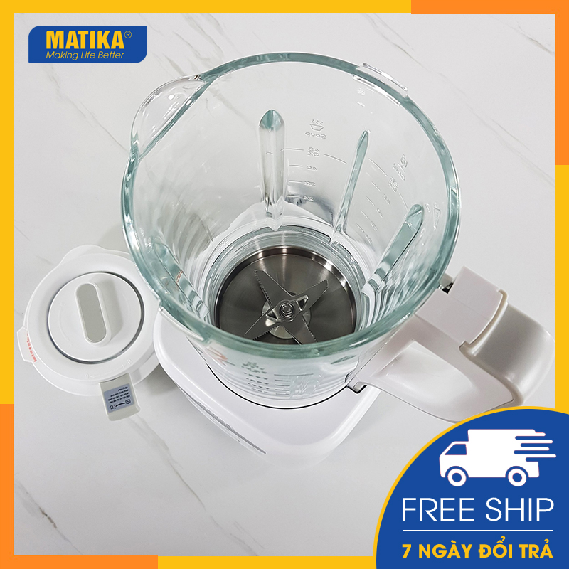 Máy xay sữa hạt MATIKA máy làm sữa đậu nành 1.75l - 800w điều khiển cảm ứng đa chức năng MTK-3175 - Hàng chính hãng