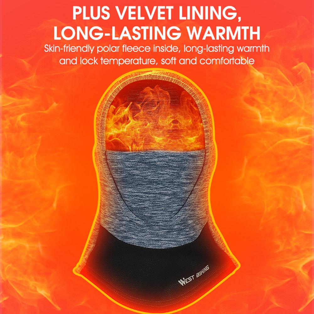 Mũ trùm đầu WEST BIKING ấm áp che cổ và mặt để đi xe đạp trượt tuyết thoáng khí