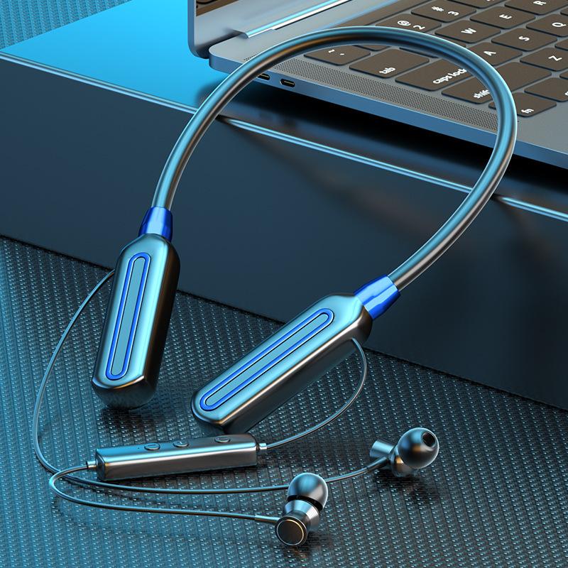 Vận Chuyển Nhanh Mới Tai Nghe In-Ear Thể Thao Bluetooth Không Dây Âm Thanh Nổi Pin Dài Cổ Tai Nghe