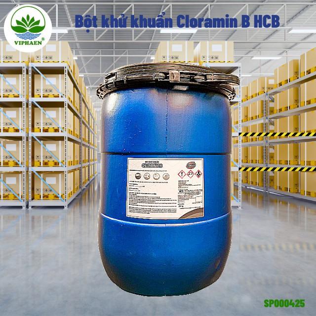 Cloramin B 25%, Bột khử khuẩn Chloramine Clorabee HCCB Việt Nam (Thùng 25 kg)