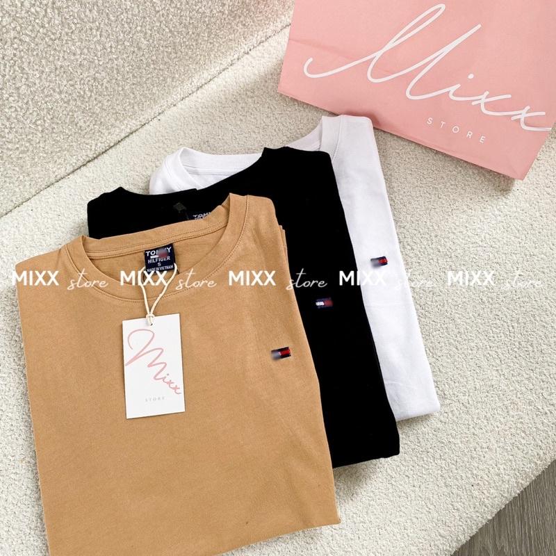 Áo Thun Nữ thêu chất cotton mát mịn phom suông vừa trẻ trung