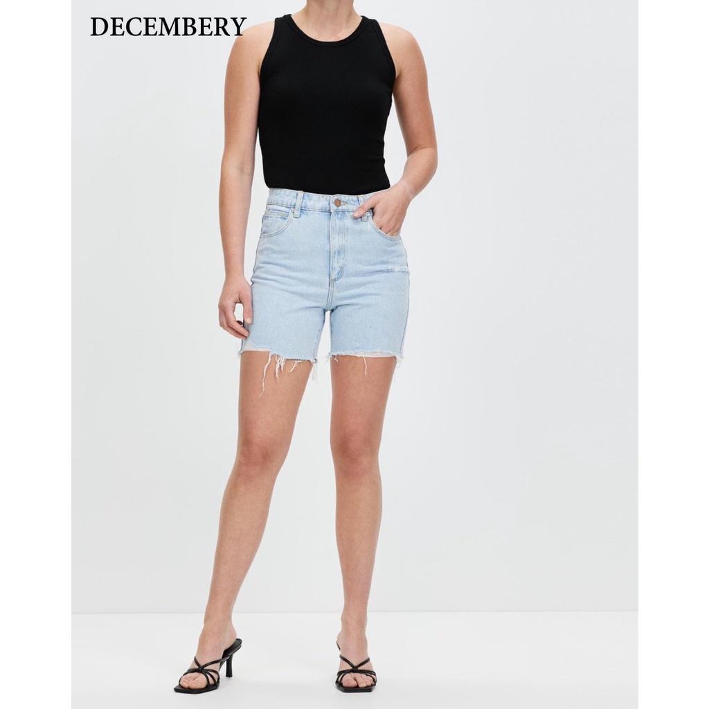 Quần short Jeans Decembery cắt lai