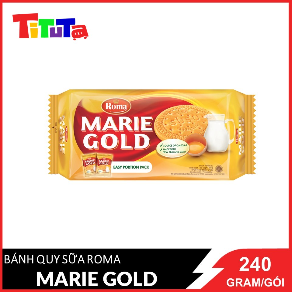 Bánh quy sữa Roma Marie Gold 240g