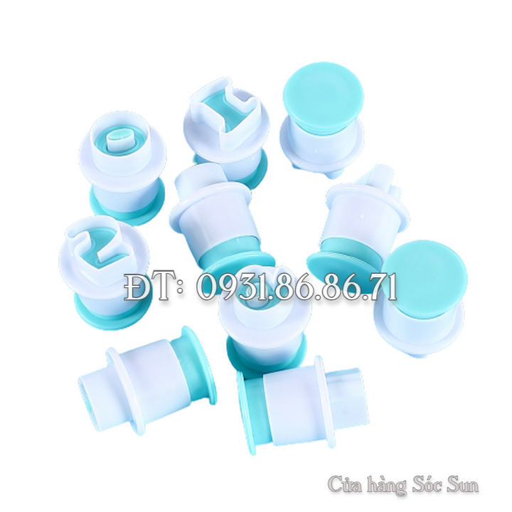 Khuôn Cookie, cutter, fondant, khuôn lò xo 26 chữ cái in hoa, chữ thường, 10 số – Mã số 1909