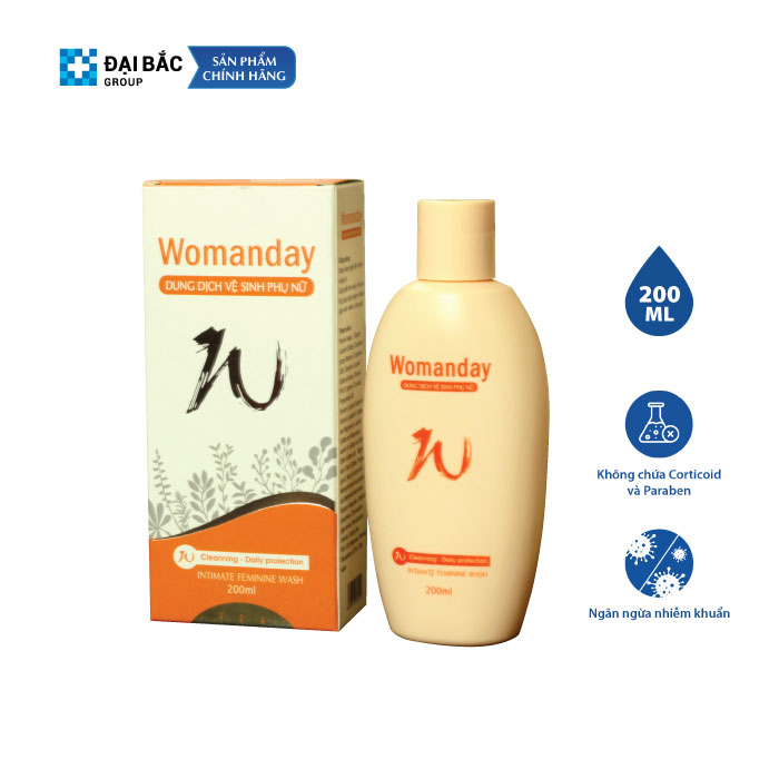 Dung dịch vệ sinh phụ nữ Womanday 200ml