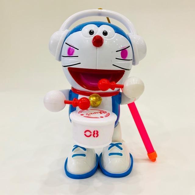 Đồ chơi lồng đèn trung thu cho bé trai đánh trống có pin nhạc đèn quà tặng trung thu