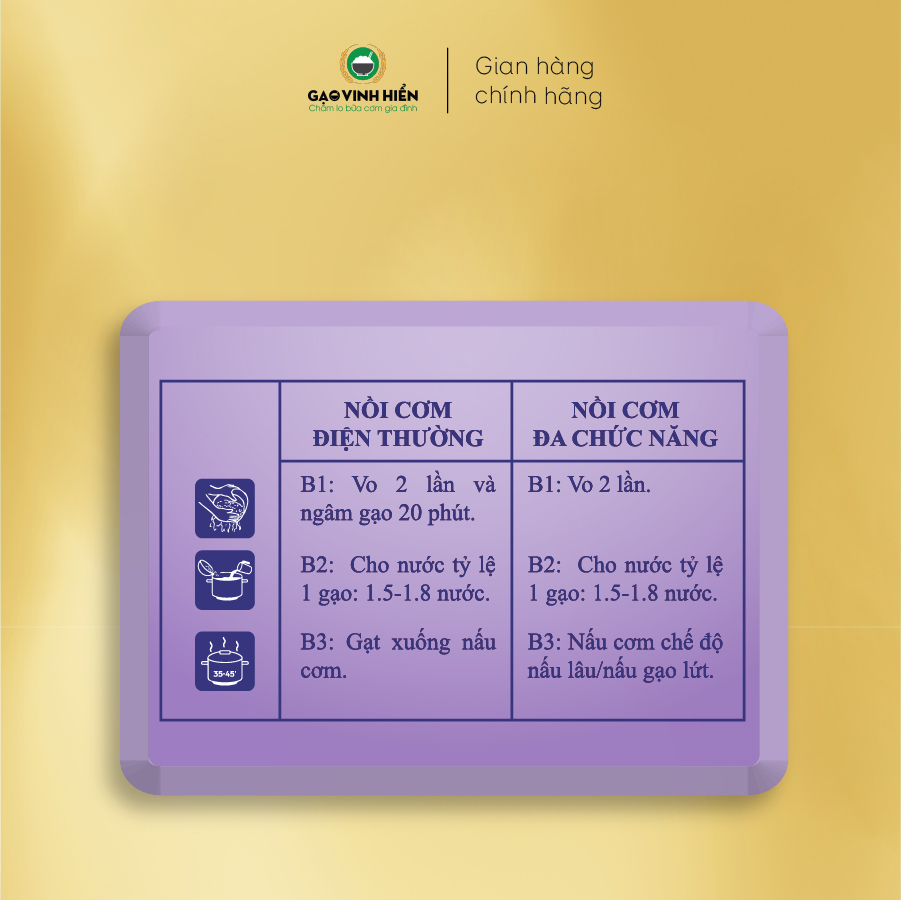 Combo 6 túi Gạo Lứt Tím Vinh Hiển 1kg tặng thêm 1 túi Lứt Đỏ 1kg - Ngọt Cơm, Dinh Dưỡng