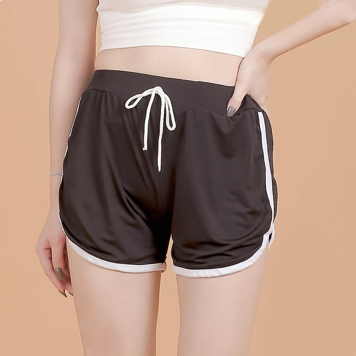 Quần đùi ngắn thể thao chất cotton cho nữ