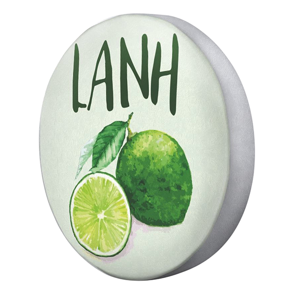 Gối tròn Lanh chanh - GOFU163