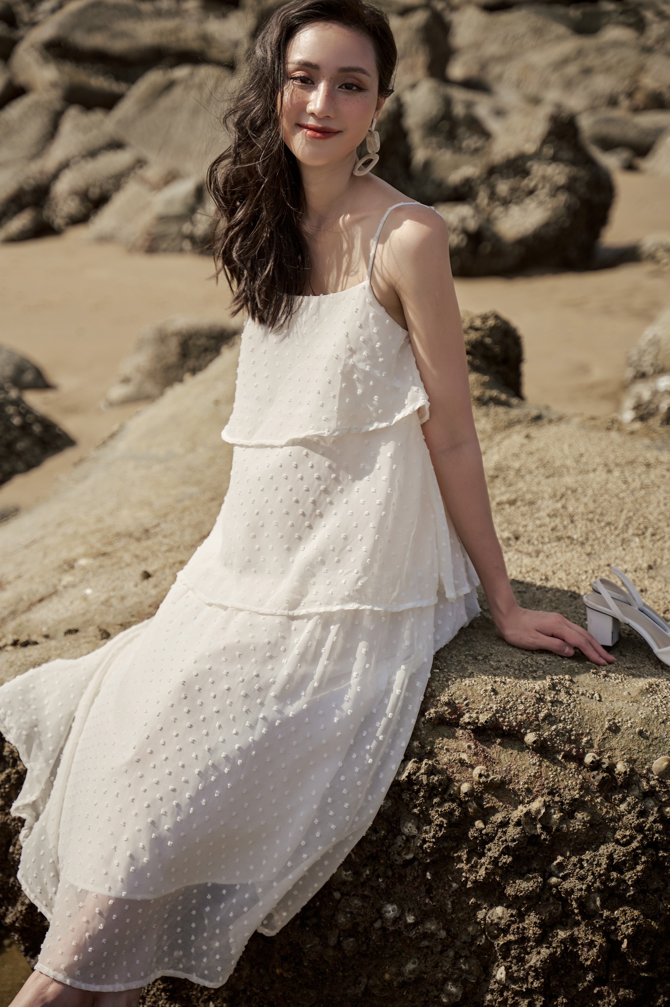 OLV - Đầm White Layering Maxi