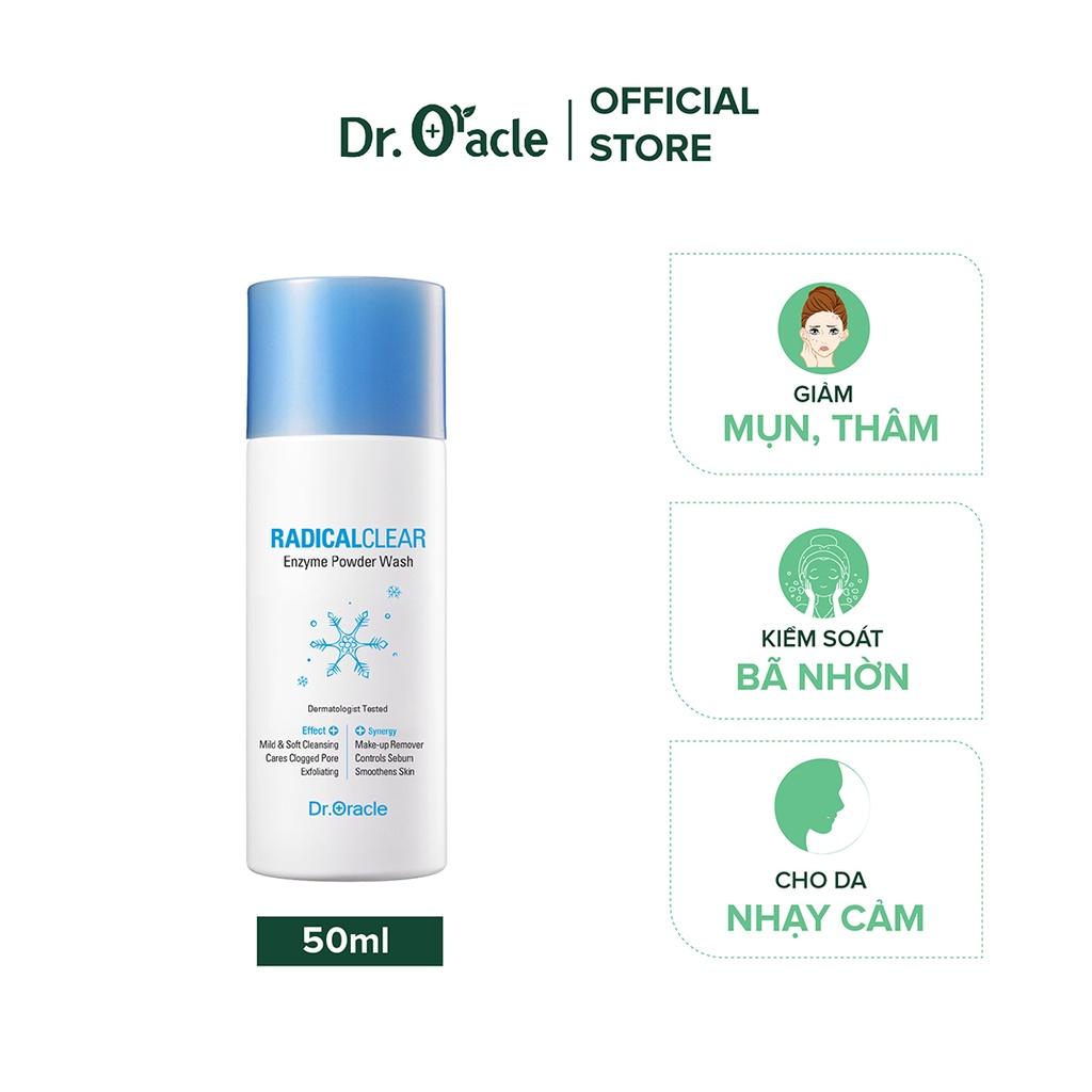 Bột Rửa Mặt Thảo Mộc DR.ORACLE Enzyme Radical Clear 50g - Giảm Mụn Giảm Thâm Kiểm Soát Bã Nhờn Tẩy Tế Bào Chết