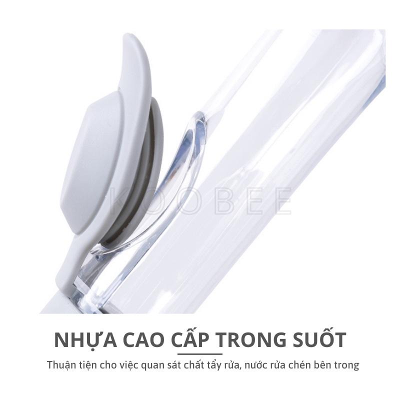 Bộ bàn chải cọ rửa đa năng KooBee - Dụng cụ rửa cọ xoong nồi, rửa bát, cọ bếp,có bình chứa tiện lợi (CSNC05)