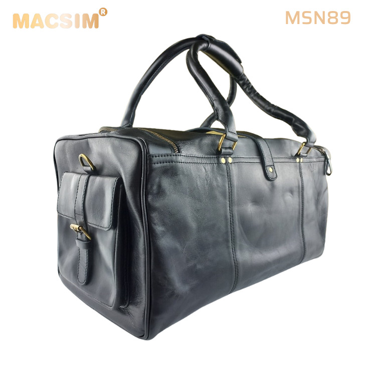 Túi Da Thật Du Lịch Macsim MSN89 – Da Bò Nguyên Miếng | Cổ Điển – Thủ Công – Chính Hãng