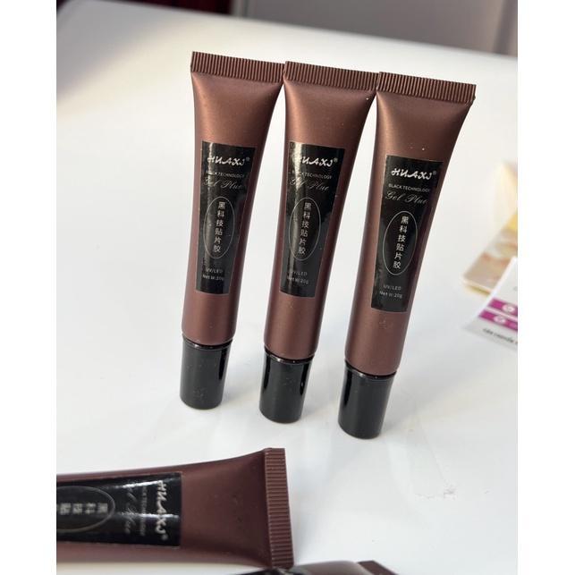 Keo Dán Móng Úp Huaxi Tuýp 20g, Chất Gel Trong Suốt Làm Nail Mùi Thảo Mộc, Đa Năng Định Hình Và Đính Đá Nail Phương Miu