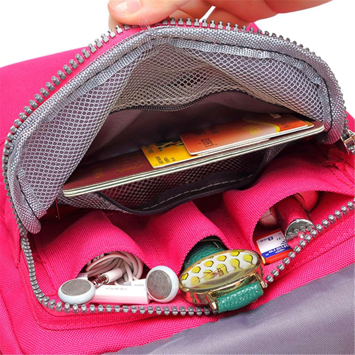 Mini Nylon Túi Đeo Vai Nữ Đa Chức Năng Điện Thoại Di Động Bỏ Túi Túi Ví Nữ Nhỏ Nữ Túi Chứng Khoán Hoa Kỳ