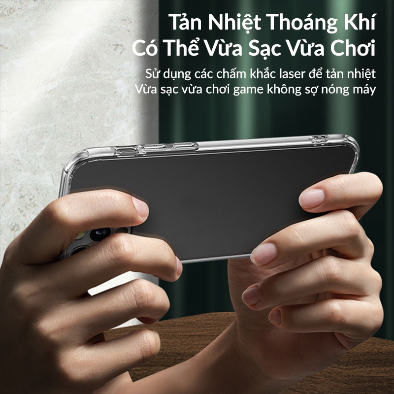 Ốp lưng cho iPhone 12 Pro mặt lưng kính viền silicon siêu mỏng 1.7mm hiệu Benks Magic Crystal bảo vệ viền, chống trầy cực tốt, độ trong tuyệt đối - hàng nhập khẩu