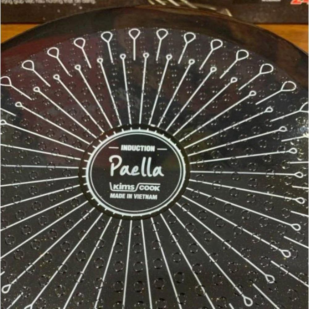 Chảo Paella đáy từ hợp kim nhôm chống dính KIMS COOK 30cm