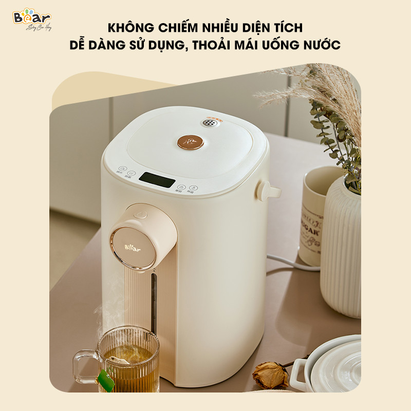 Bình Thủy Điện Đun Nước Nóng Bear 5L Đun Sôi Siêu Nhanh Khử Clo 11 Mức Nhiệt Có Đèn Dịu Nhẹ Ban Đêm SB-BTD5L HÀNG CHÍNH HÃNG