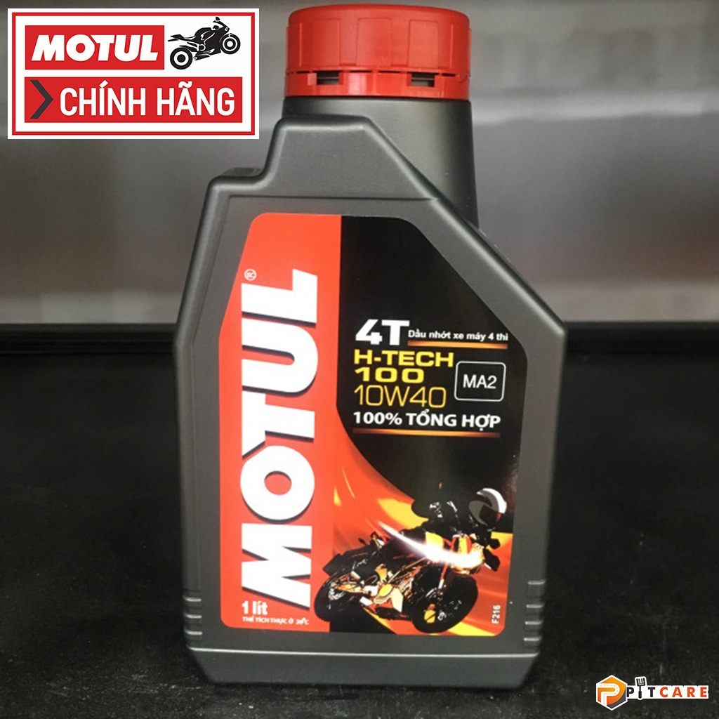 Nhớt Tổng Hợp Motul H Tech 100 4T 10W40 Có Chiêt Lẻ