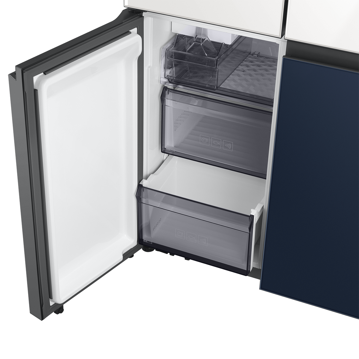 Tủ lạnh BESPOKE Multidoor Samsung Inverter 599L RF60A91R177/SV