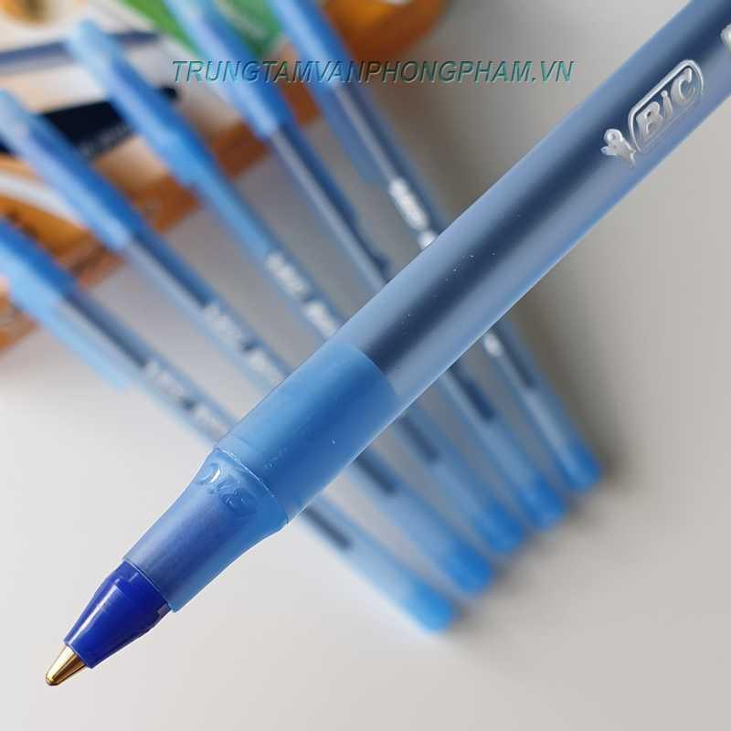 Bút hiệu Bic Round Stic M Ball Pen, nét bút 1.0mm giống Paper Mate bic mỹ bút viết cực êm. Made in Mexico