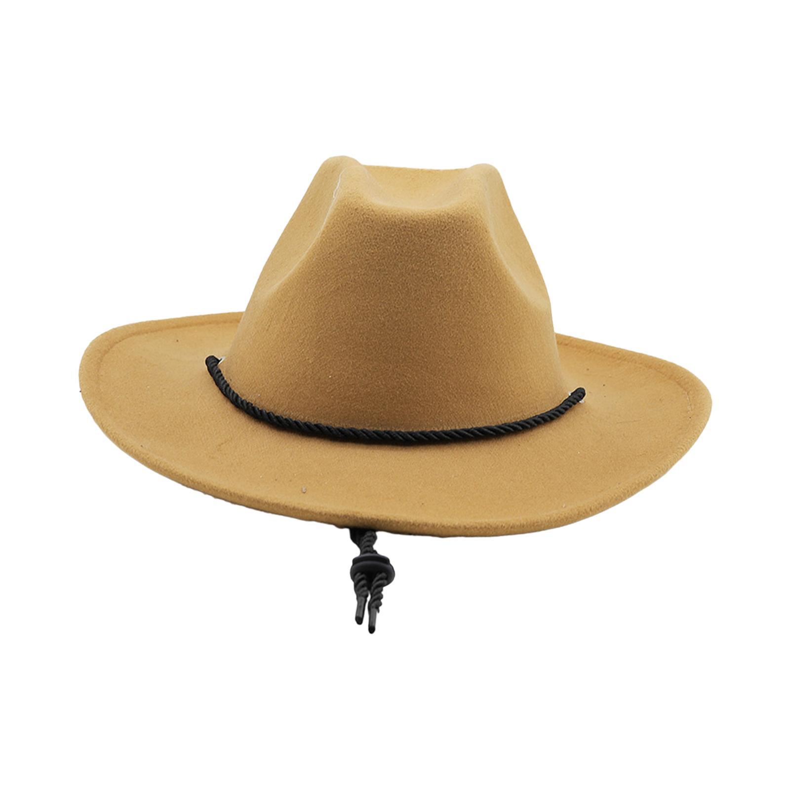 Western Cowboy Hat Cowgirl Hats Headwear Photo Props Breathable Decor Sun Hat Jazz Hat for Festival Performance Halloween Carnival Men Women