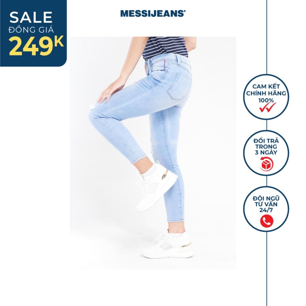 Quần Jeans Nữ Ông Ôm Rách MESSI SJW-846-18