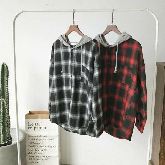 ÁO KHOÁC FLANEL CARO - FORM RỘNG UNISEX
