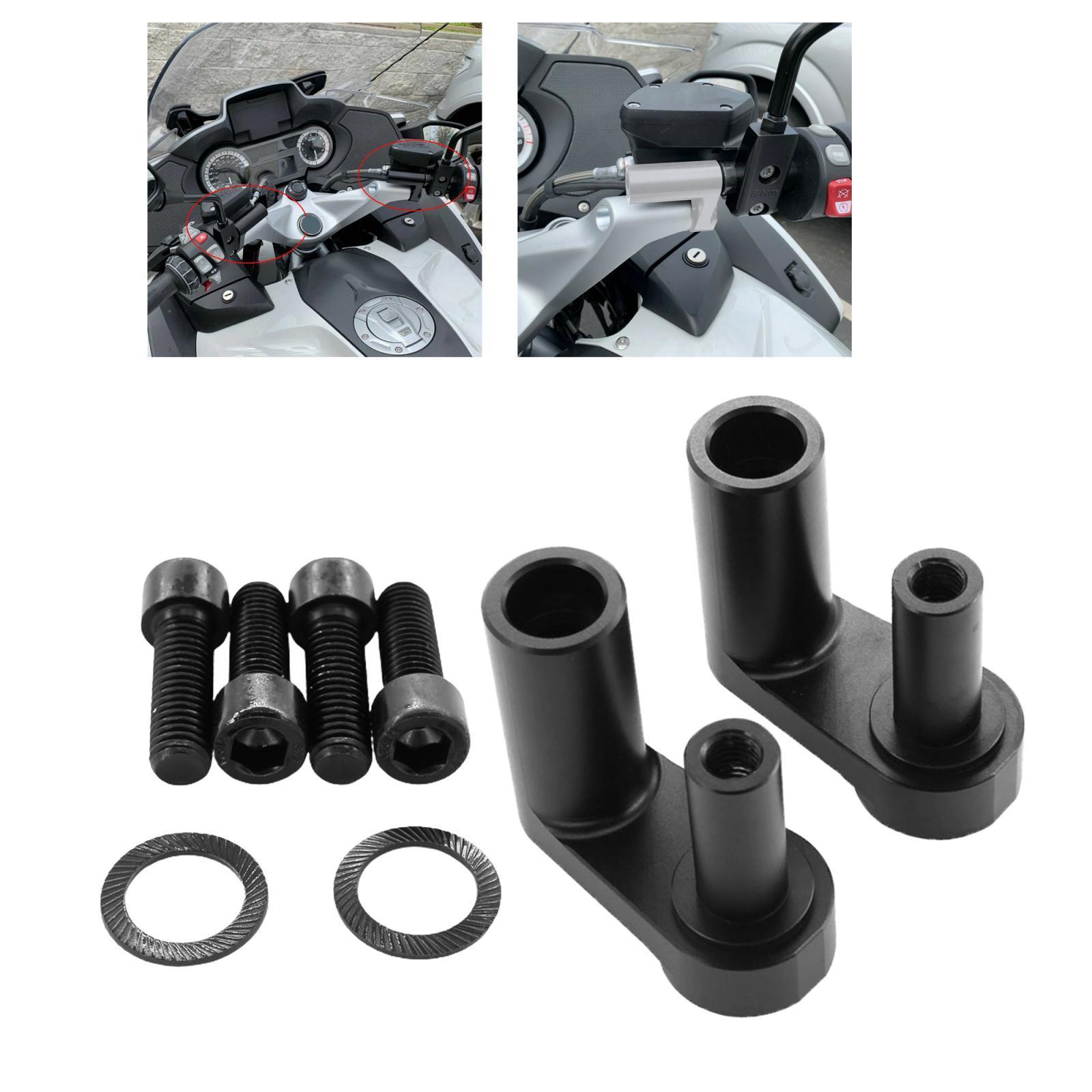 Motorcycle Aluminum Adjustable Handlebar Riser Kit for R1200RT Black