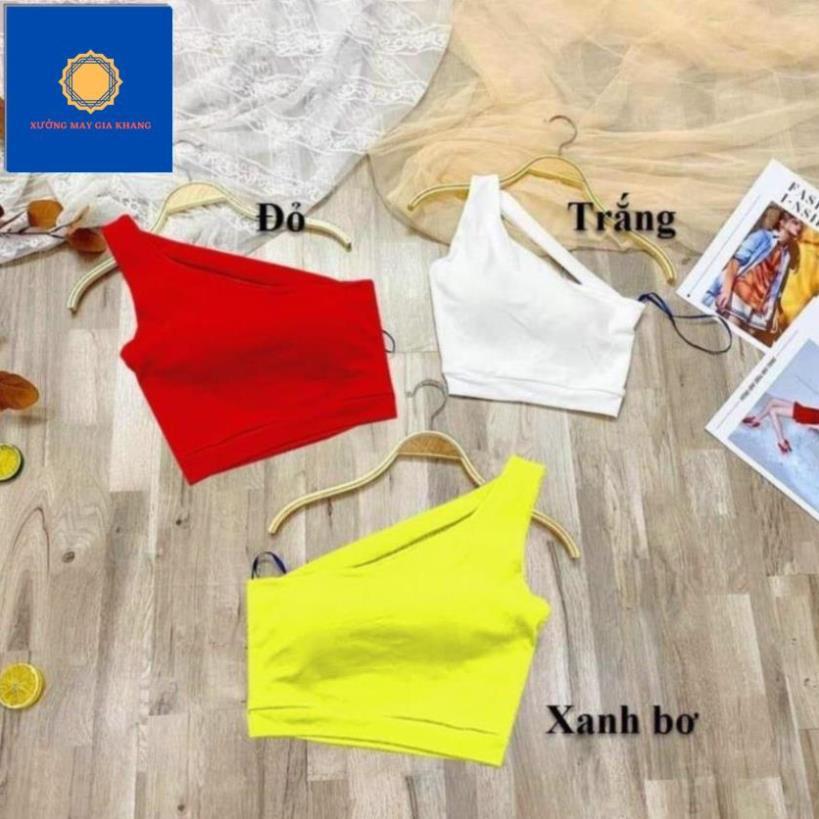 Áo thun bé gái, kiểu sport body ôm, kiểu lệch vai, phong cách thể thao - Xưởng may - Gia Khang
