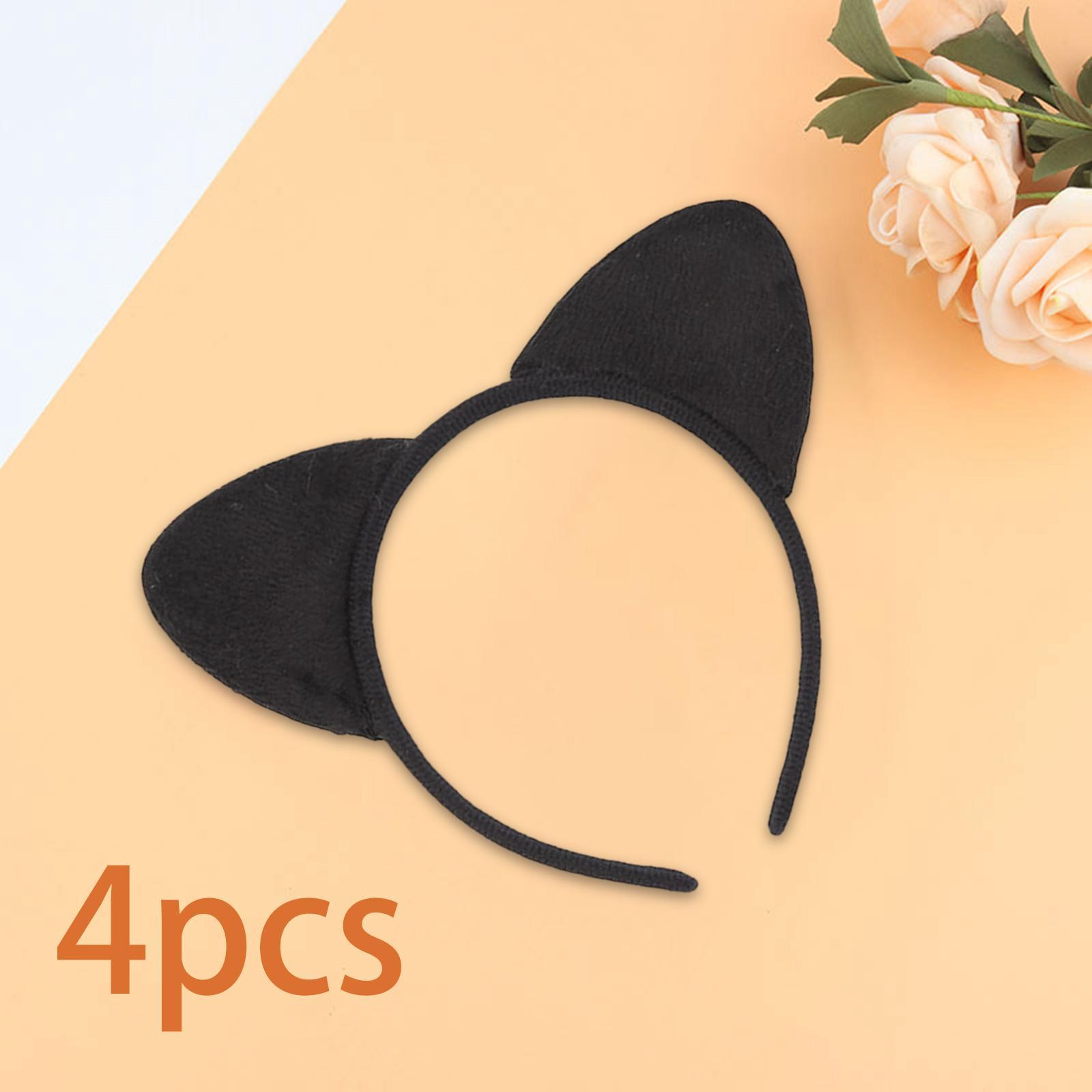 4 Pieces Headband, Lovely , Hairbands Plush Headpiece Headwear Girl Headband for Masquerade Photo Prop Girls