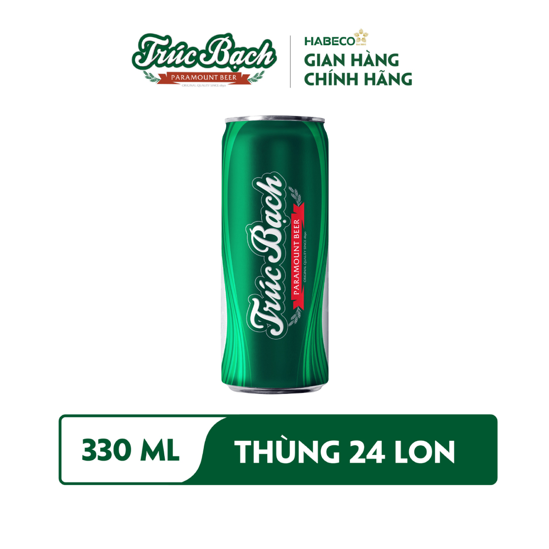 Bia Trúc Bạch - Thùng 24 lon 330ml - Phiên bản Tết