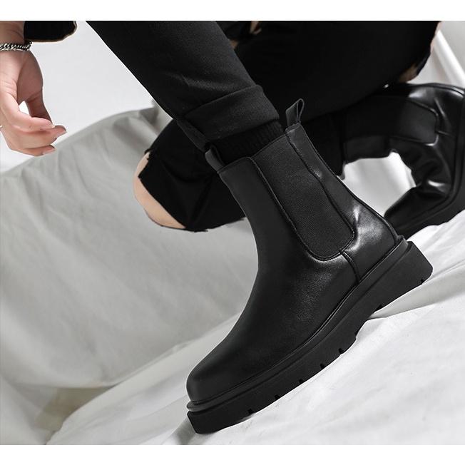 Giày bốt da nam - Chelsea Boots - tăng chiều cao 7 cm (Hàng siêu cấp)