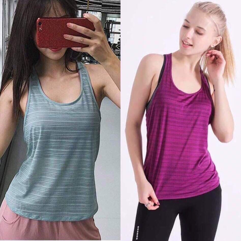 Áo tank top nữ thể thao cao cấp, tập gym, yoga, fitness